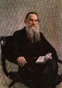 Ilya Repin Portrait of Leo Tolstoy oil painting artist